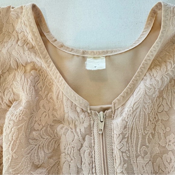 ContourMD Women’s XL Body Suit Nude Mid Calf Bodyshaper Front Zip Post Surgery - Picture 5 of 16